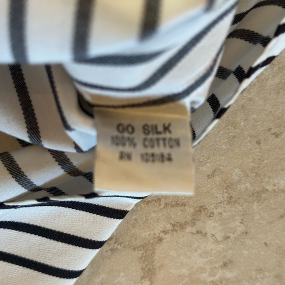 Perfect Striped Black and White Women's Blouse - Picture 7 of 7